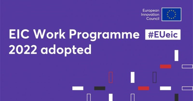 European Innovation Council – adottato il programma di lavoro del 2022