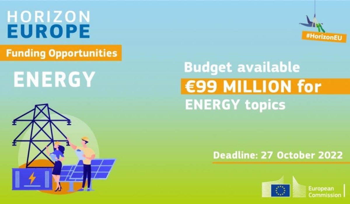Horizon Europe: €99 milioni disponibili per progetti di R&I sull’energia