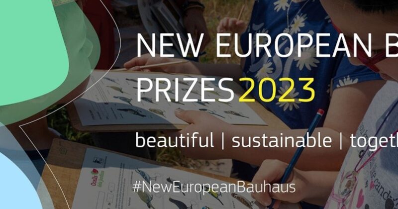 APERTE LE CANDIDATURE AI PREMI DEL NUOVO BAUHAUS EUROPEO 2023