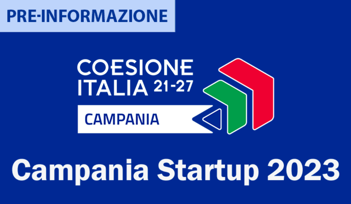 Campania Startup 2023 – Avviso di Pre-informazione